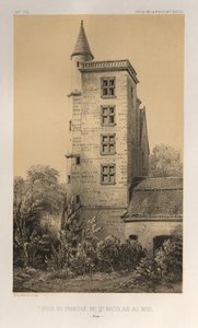 ...pl. 44, Věž převorství St. Nicolas-Au-Bois Aisne, 1860. od Victor Petit