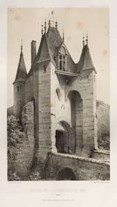 ...pl. 95, Porte de Villeneuve-Le-Roi Yonne, 1860. od Victor Petit