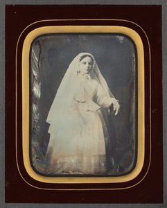 Portrét dívky, cca. 1853 (foto) od Victor Plumier