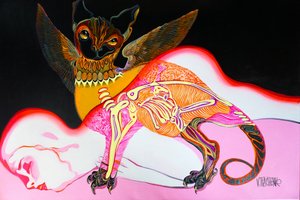Surrealistický sen o netopýřím stvoření od Victor Tkachenko