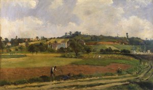 Krajina u Pontoise, asi 1877-85 (olej na plátně)