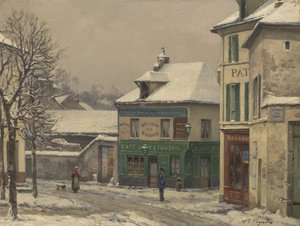 Snow Effect in the Suburbs, c.1875-85