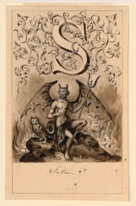 Design pro písmeno S základního nátěru: Satan od Victor Vincent Adam