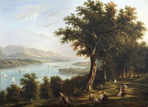 Pohled z Hyde Parku na řeku Hudson, 1845 od Victor de Grailly