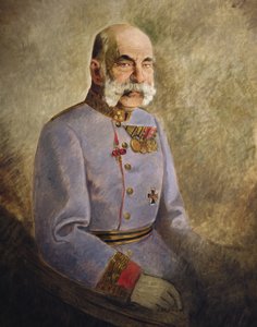 František Josef I. Rakouský, kolem roku 1916 (olej na plátně) od Vienna Nedomansky Studio