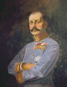 Rakouský generál arcivévoda Franz Salvator, kolem roku 1916 (olej na plátně)