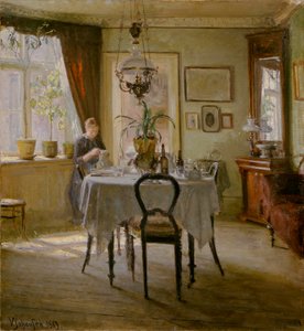 Sluneční světlo v jídelně, 1889