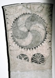 Runový kámen se slunečním symbolem, 7.-8. století od Viking