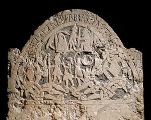 Vikingský pohřební kámen Sanda od Viking