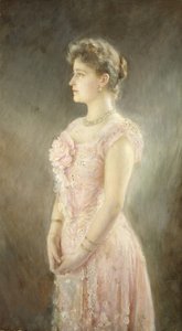Portrét carevny Alexandry Fjodorovny z Ruska 1872-1918, manželky cara Mikuláše II., 1901 od Viktor Karlovich Stemberg