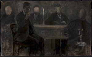 Pět portrétů. Studium malby v Thielska Galleriet ve Stockholmu od Vilhelm Hammershøi