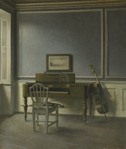 Interiér. The Music Room, Strandgade 30 od Vilhelm Hammershøi