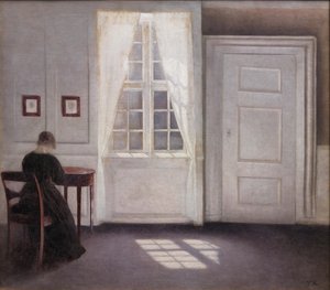 Interiér ve Strandgade, Sunlight on the Floor, 1901.