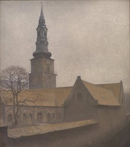 Kostel svatého Petriho, Kodaň, 1906. od Vilhelm Hammershøi