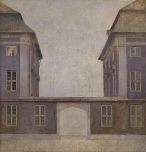 Budovy asijské společnosti, při pohledu z ulice St. Annæ, Kodaň od Vilhelm Hammershøi