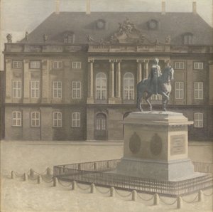 Náměstí Amalienborg, Kodaň od Vilhelm Hammershøi