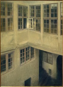 Patio. Strandgade 30 od Vilhelm Hammershoi