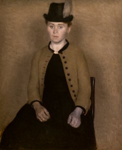 Portrét Idy Ilstedové od Vilhelm Hammershoi