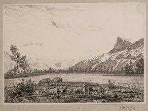 Horská oblast v Tyrolsku od Vilhelm Kyhn