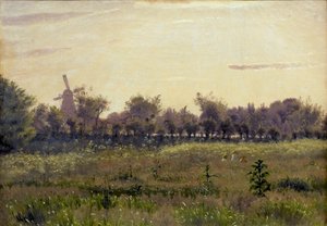Louka u umělcova domu na Farimagsvej od Vilhelm Kyhn
