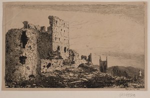 Hammershus na Bornholmu od Vilhelm Kyhn