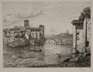 Odjeďte na Ponte Rotto i Rom od Vilhelm Kyhn