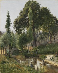 Savojská krajina. Ženy praní prádla v řece od Vilhelm Kyhn