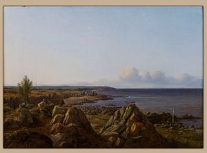 Pohled na farnost Østerlarsker od Vilhelm Petersen