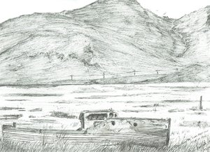 Loď na suchu, Isle of Mull, 2007 od Vincent Alexander Booth