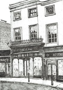 Cheltenham Spa, 2017, (Inkoust na papíře) od Vincent Alexander Booth