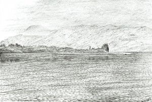Hrad Duart z trajektu, 2007 od Vincent Alexander Booth