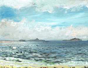 Iona beach, 2007, (akryl na plátně) od Vincent Alexander Booth