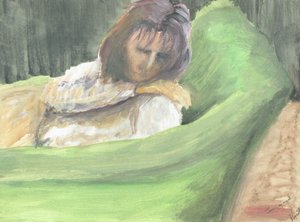 Jane spí na gauči od Vincent Alexander Booth