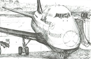 Jumbo Jet na letišti Logan, 2003 od Vincent Alexander Booth