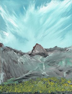 Lakeland Hills, 2010, (akryl na plátně) od Vincent Alexander Booth