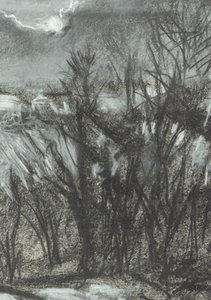 Měsíční svit nad Osmotherley od Vincent Alexander Booth