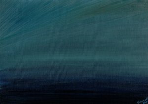 Ocean Twilight, 2017, (olej na plátně)