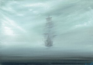 Pacific Dawn, 2017, (olej na plátně)