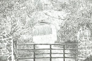 Cesta pod obloukem Isle of Wight, 2012 od Vincent Alexander Booth