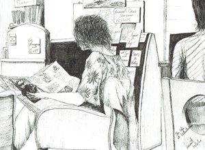 Čtení v knihkupectví Waterstones Manchester, 2007 od Vincent Alexander Booth