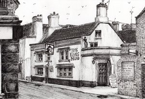 The Kings Head Yarmouth, 2008, (inkoust na papíře) od Vincent Alexander Booth