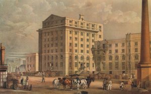 Rafinérie cukru v Leman Street, Stepney, Londýn, 1851