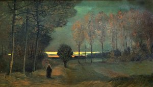 Podzimní krajina ve večerních hodinách, 1884. od Vincent van Gogh