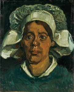 Hlava selské ženy v bílé kápi, 1884-1885. od Vincent van Gogh