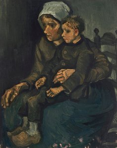Rolnická žena s dítětem na klíně, 1885. od Vincent van Gogh