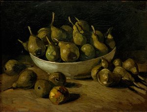 Zátiší s hliněnou mísou a hruškami, 1885. od Vincent van Gogh