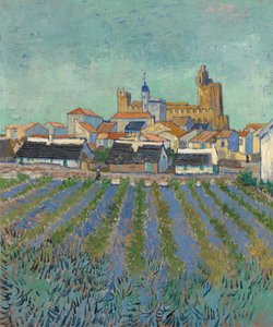 Pohled na Saintes-Maries-de-la-Mer, 1888. od Vincent van Gogh