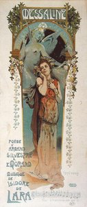 Plakát propagující provedení básně „Messaline“ zhudebněné v Theater de Monte Carlo v roce 1898 (barevné lito) od Vincent Lorant Heilbronn