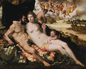 Mars a Venuše, polovina 16. století.