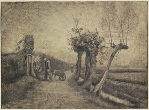 Cesta za farní zahradou v Nuenenu od Vincent van Gogh (signed by artist)